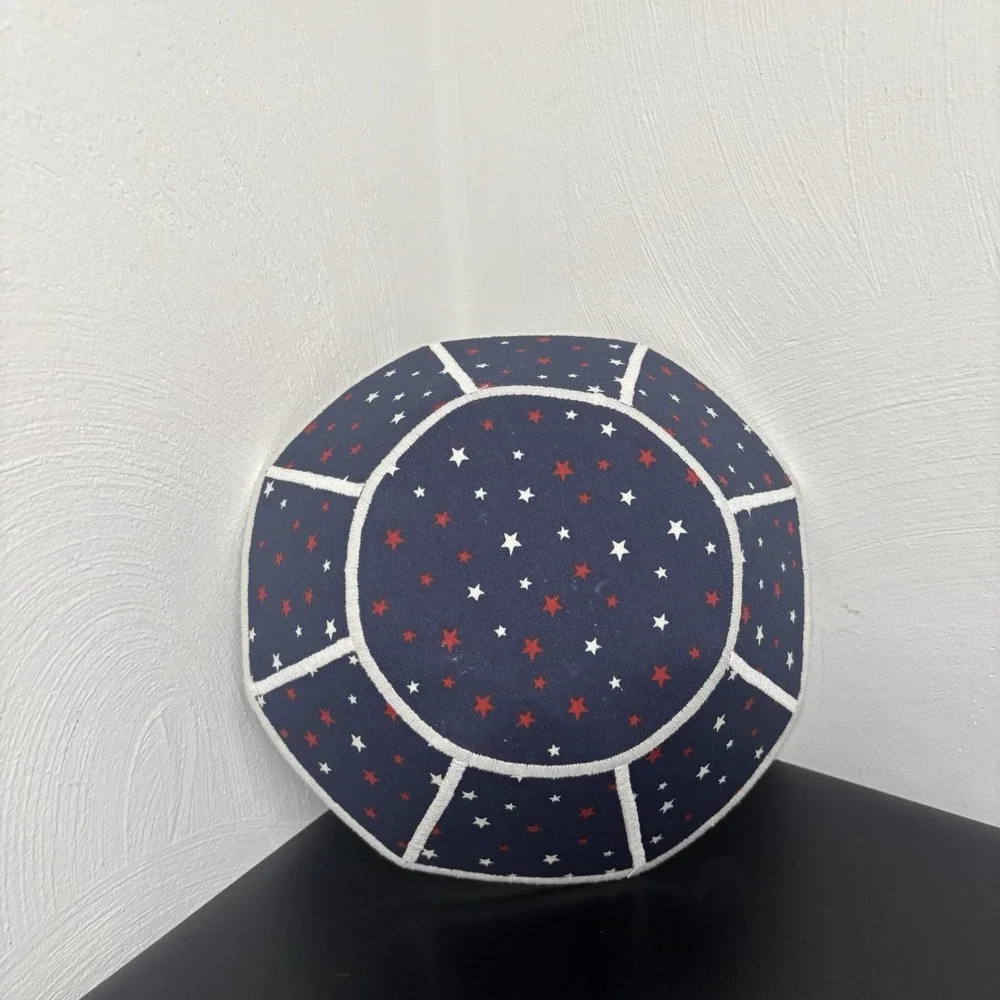 Microwave Bowl Cozy Fabric Set of 2 Christmas Winter Themed Stars Red White Blue